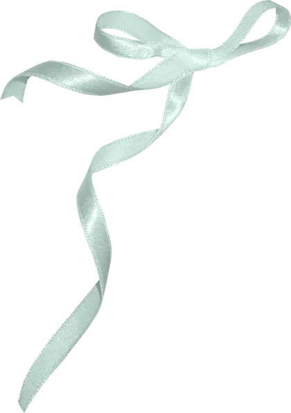 Light Blue Ribbon Decoration