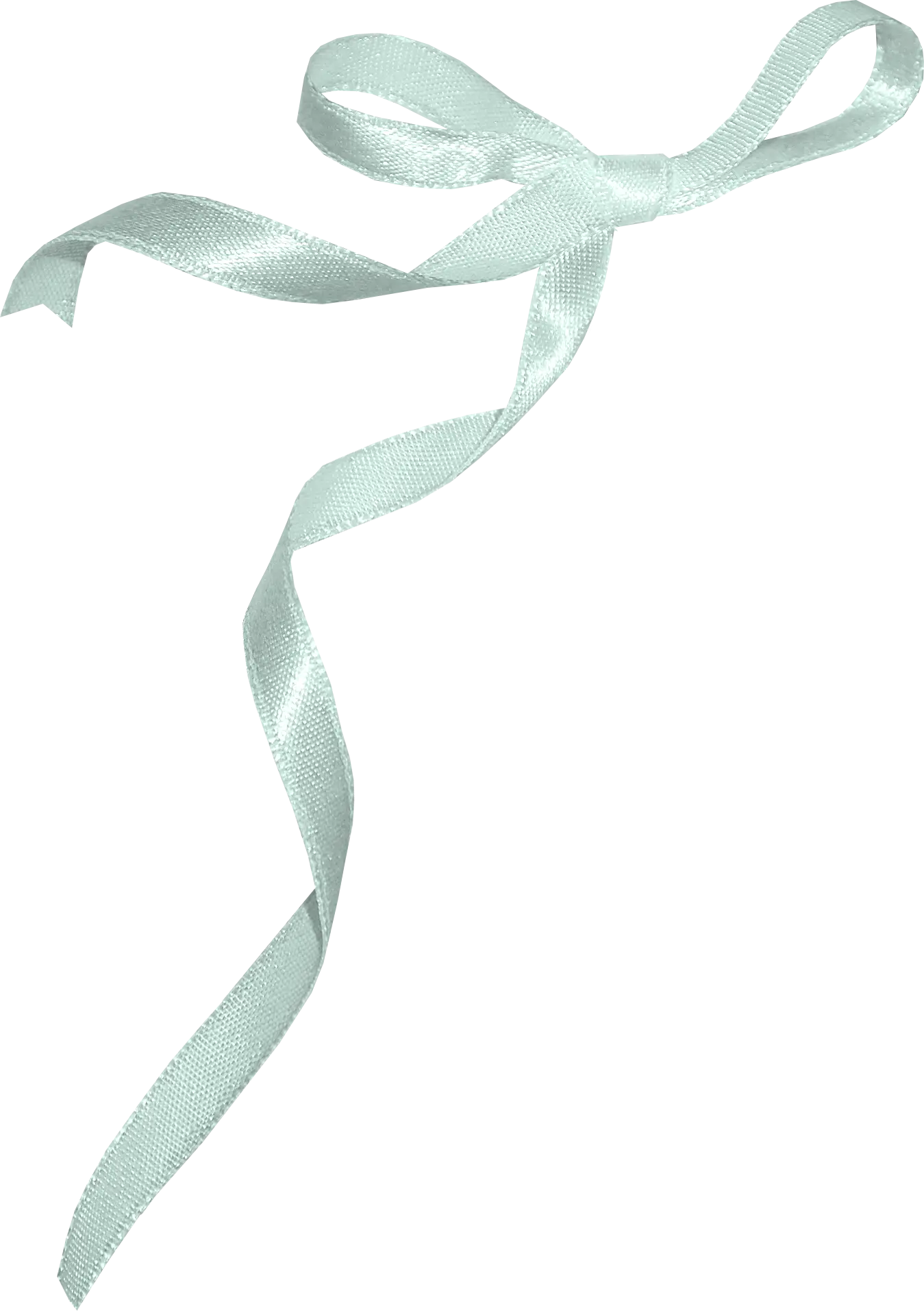 Light Blue Ribbon Decoration