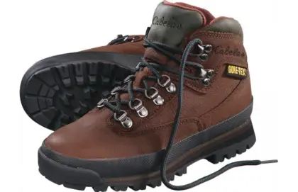 Durable Hiking Boots in Brown Leather