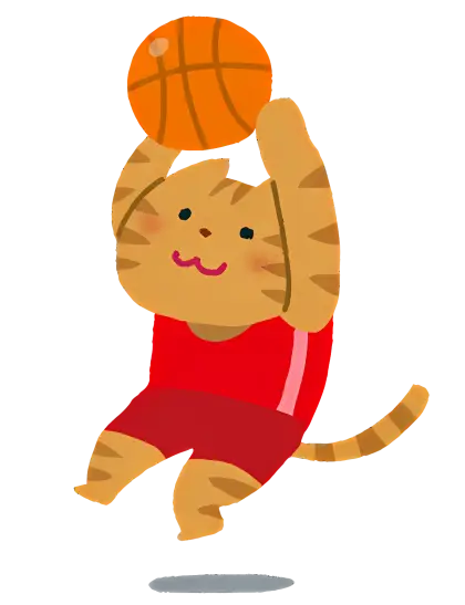 Cat Playing Basketball