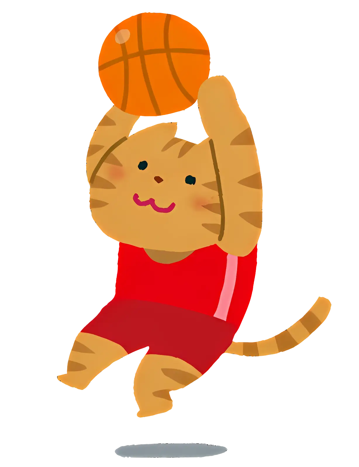 Cat Playing Basketball