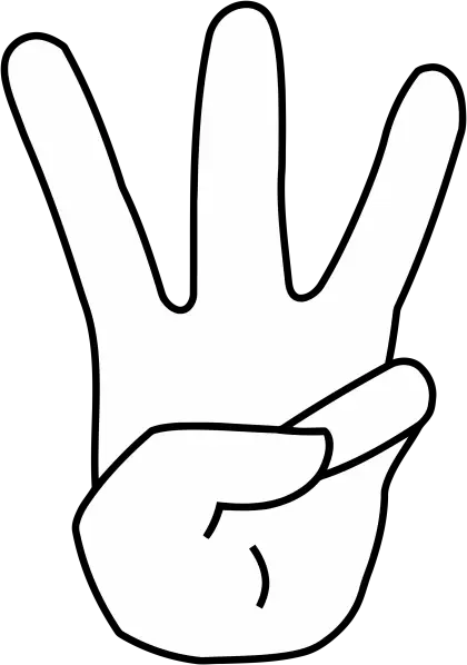Hand Gesture with Three Fingers