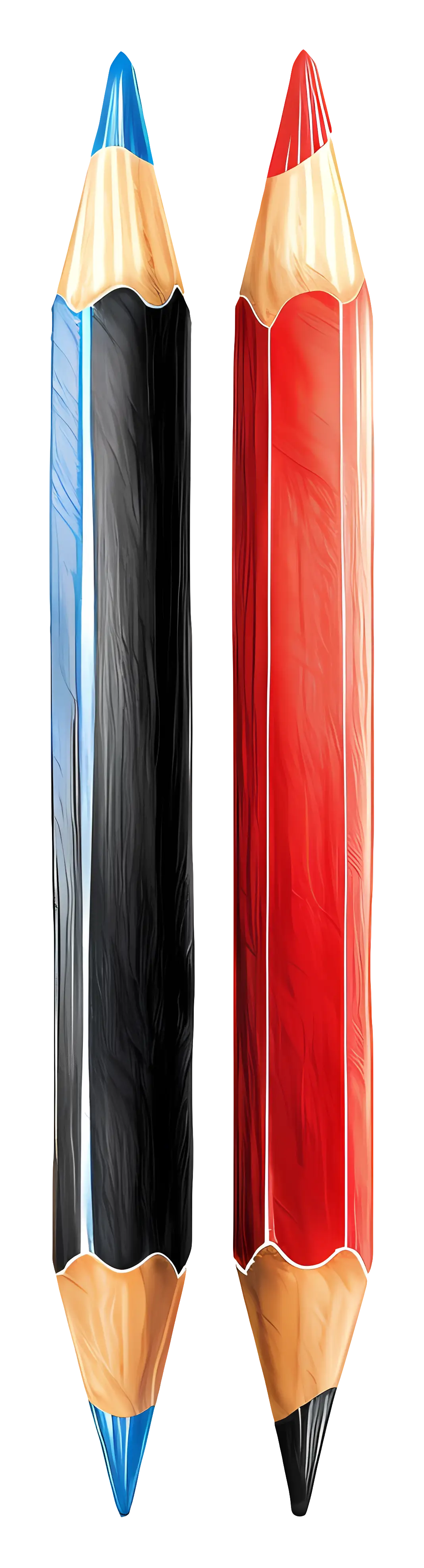 Red and Black Pencils