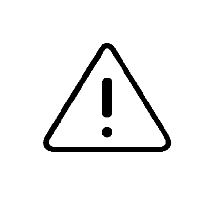 Black Warning Triangle Icon
