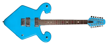 Blue Electric Guitar for Music Performances