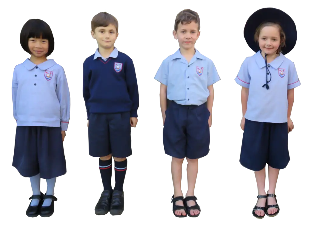 Group of Children in School Uniforms