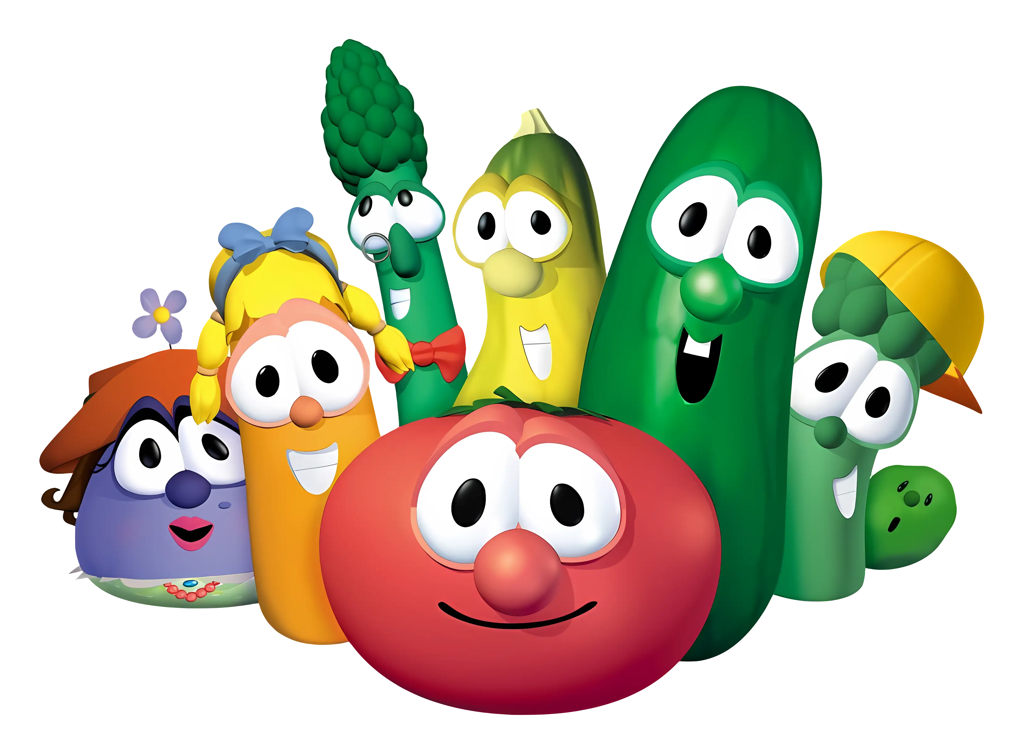 Colorful Vegetable Cartoon Characters