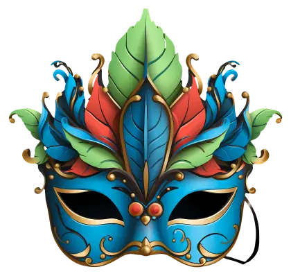 Colorful Decorative Masquerade Mask