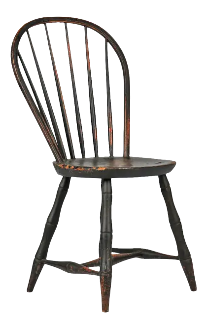 Vintage Wooden Chair with Rustic Finish