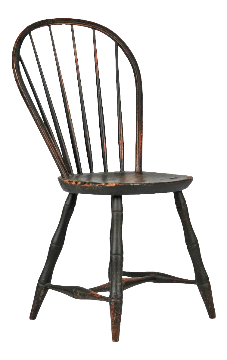 Vintage Wooden Chair with Rustic Finish