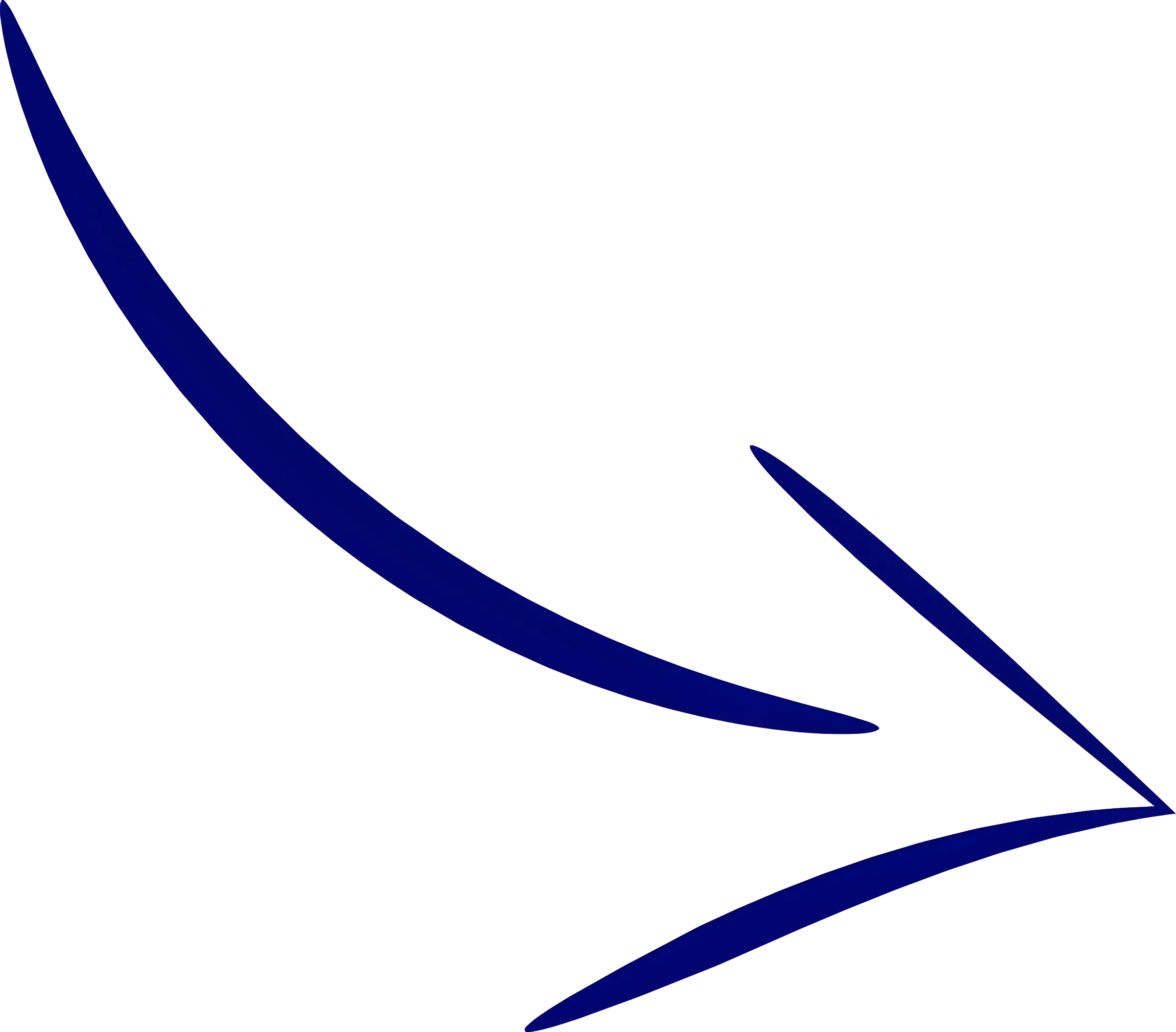 Blue Down Arrow