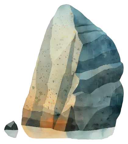 Watercolor Rock and Minerals