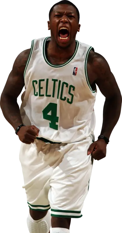 Basketball Player in Celtics Jersey