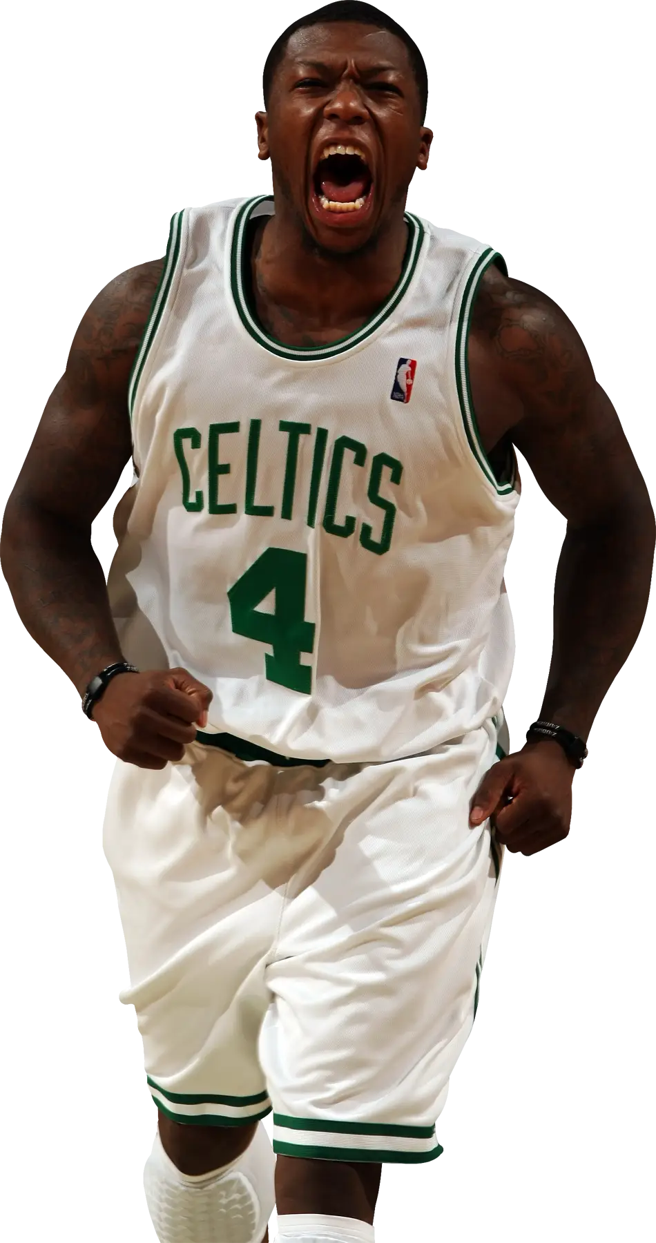 Basketball Player in Celtics Jersey