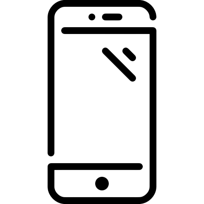 Simple Smartphone Line Drawing