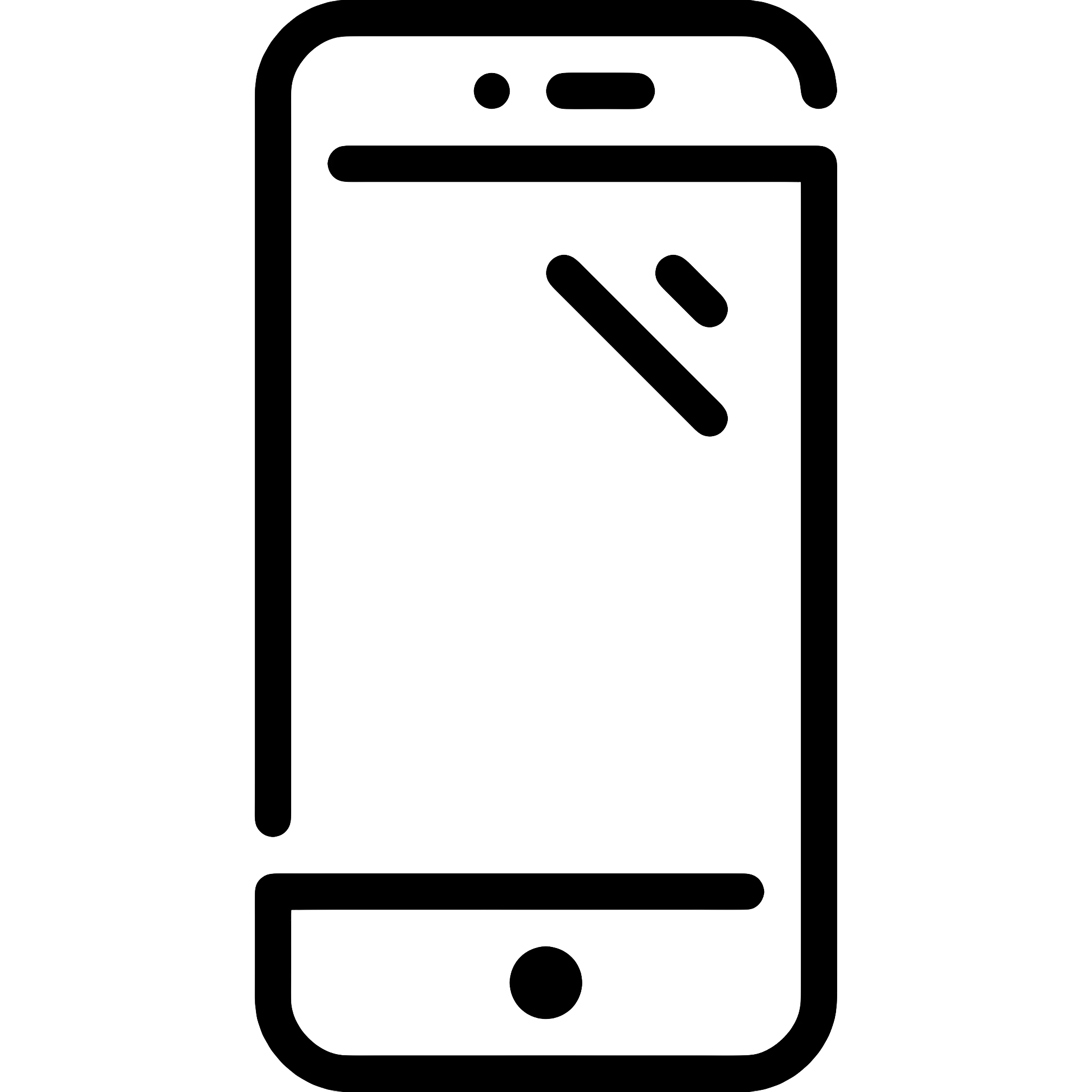 Simple Smartphone Line Drawing