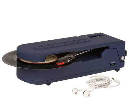 Blue Vinyl Record Player