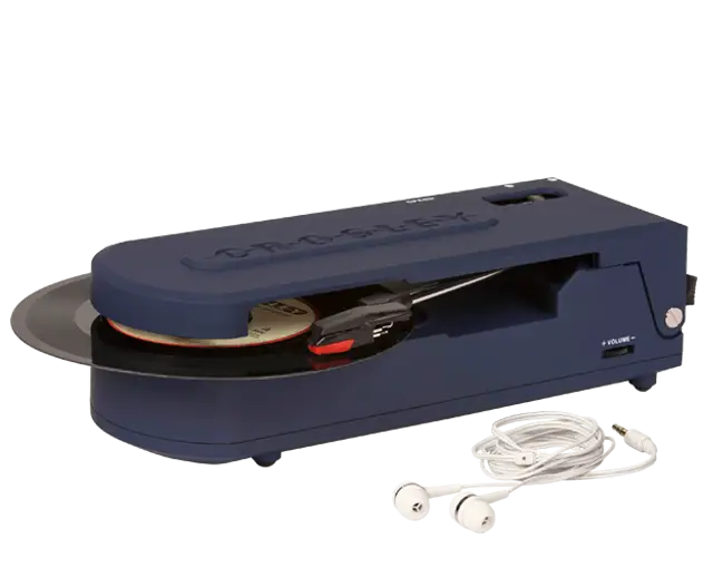 Blue Vinyl Record Player