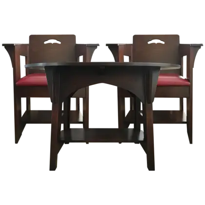 Wooden Chairs and Table Set