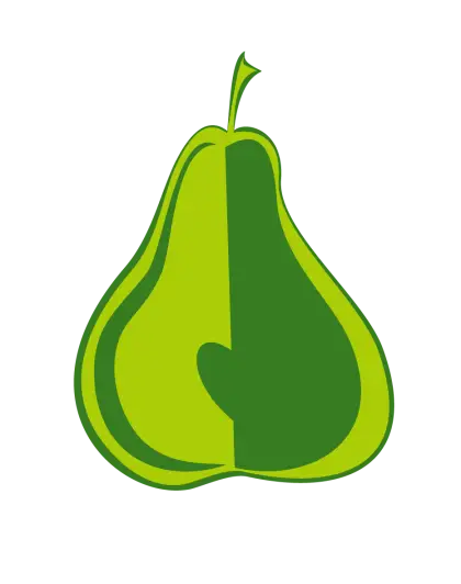 Green Pear Illustration