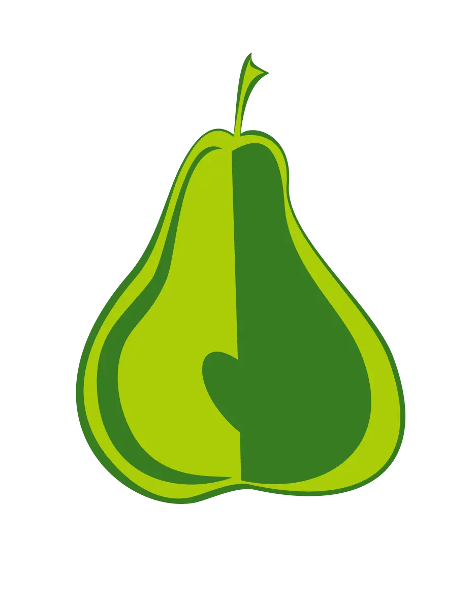 Green Pear Illustration