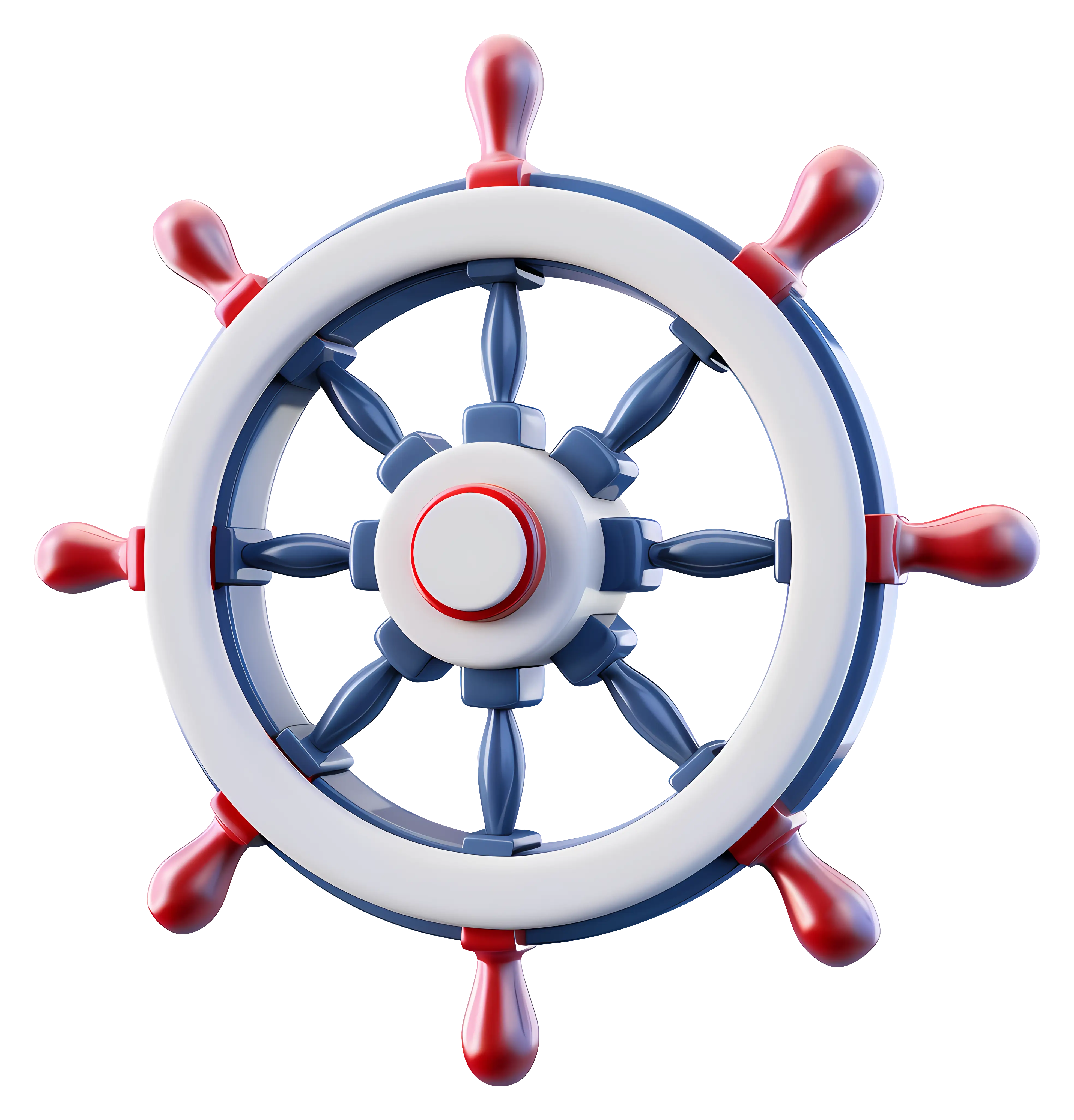 Nautical Ship Wheel Illustration