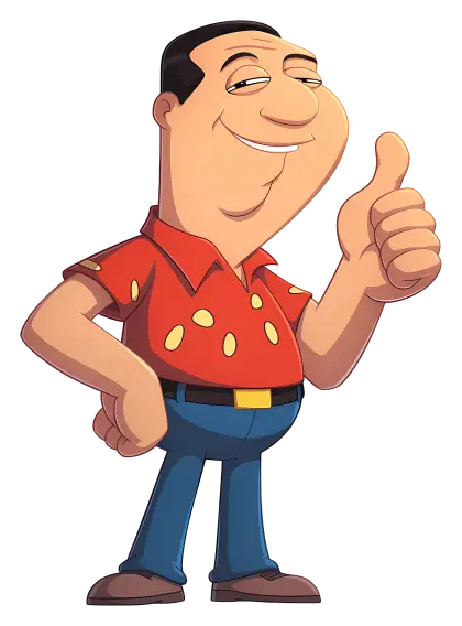 Cartoon Man Giving Thumbs Up