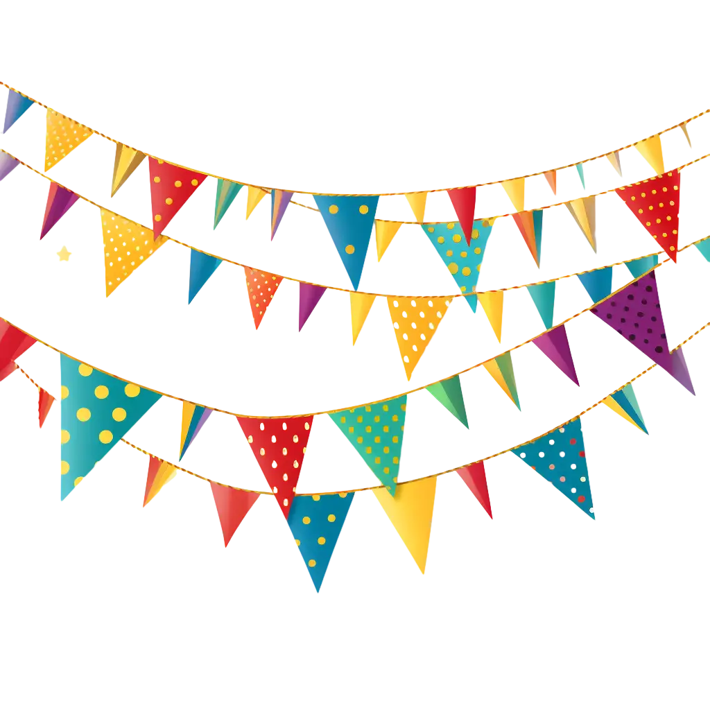 Colorful Party Bunting for Festive Decor