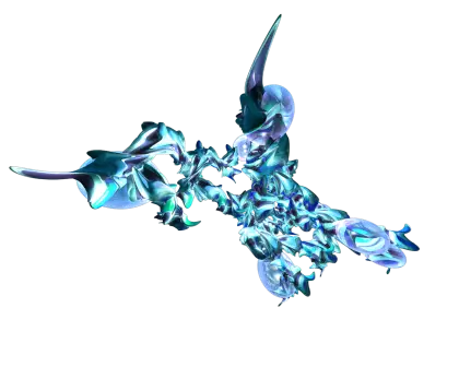 Blue Abstract Digital Art