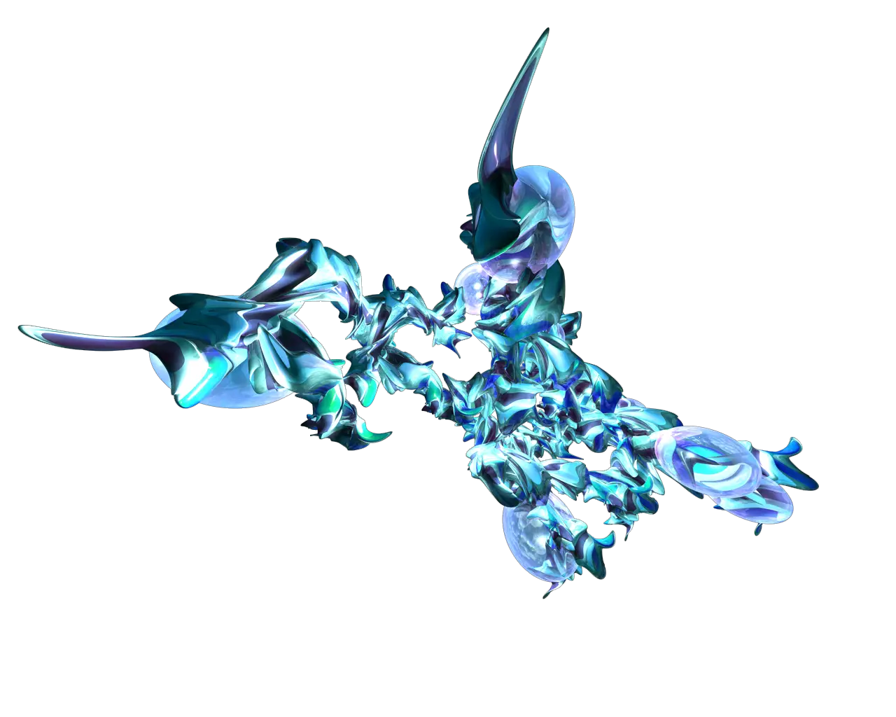 Blue Abstract Digital Art