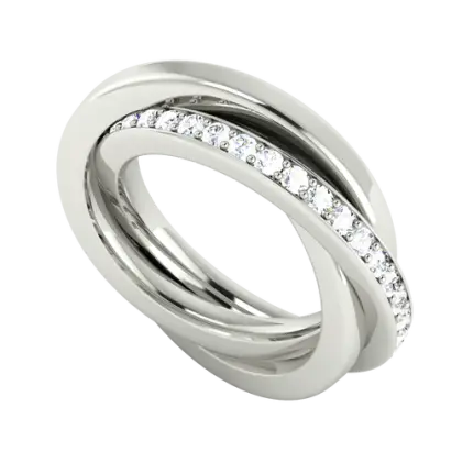 Elegant Diamond Ring with Sparkling Design