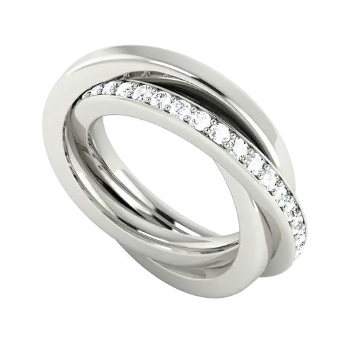 Elegant Diamond Ring with Sparkling Design