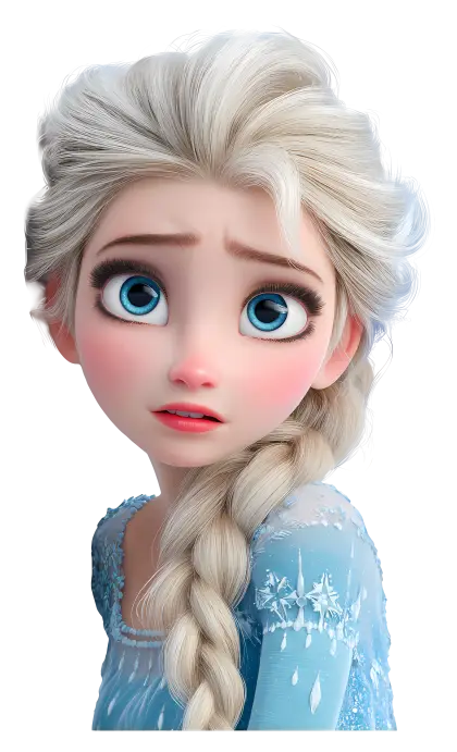 Blonde Braid Character in Animation