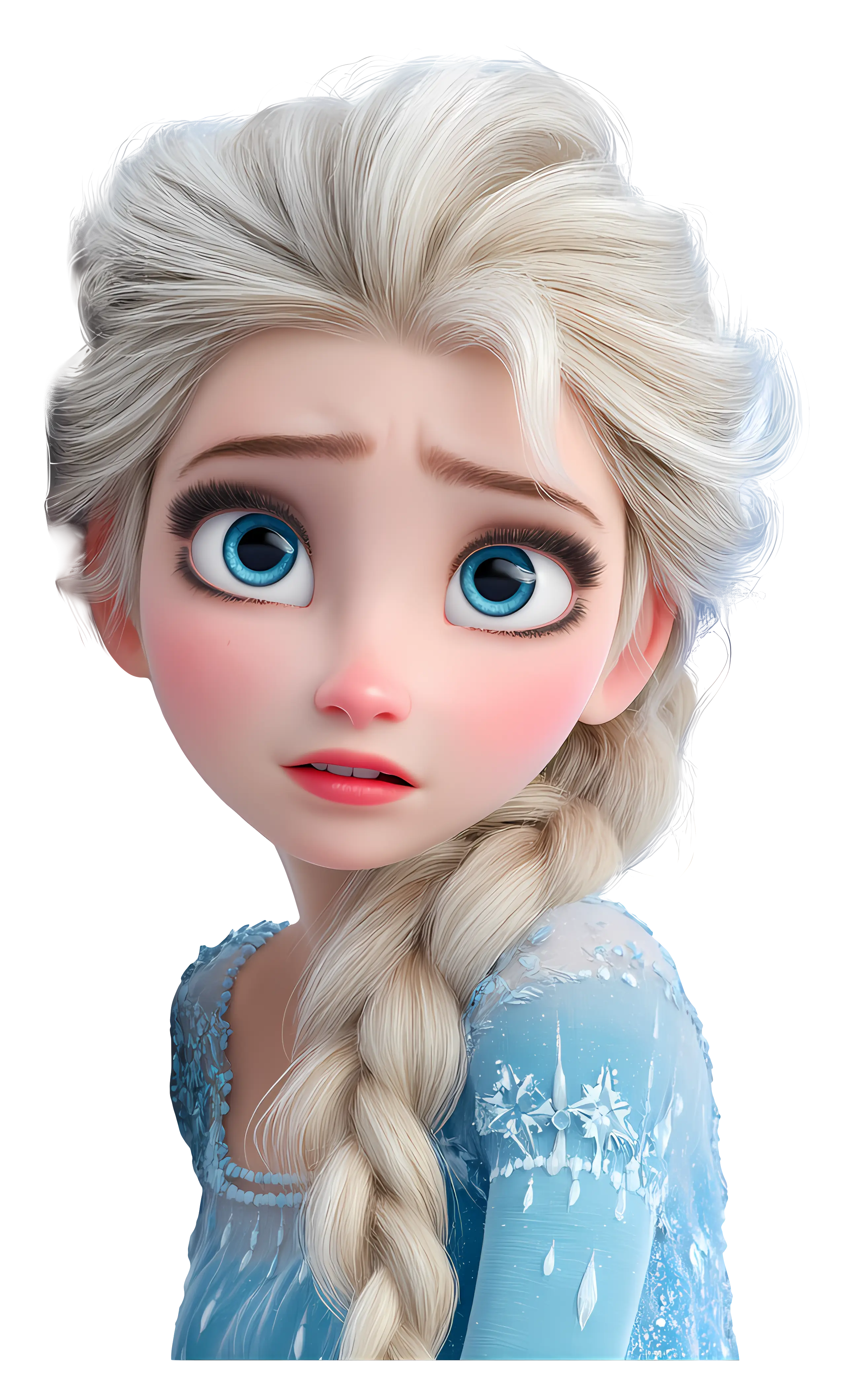Blonde Braid Character in Animation