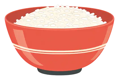 Bowl of Cooked White Rice