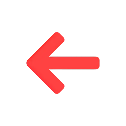 Red Arrow Icon for Direction
