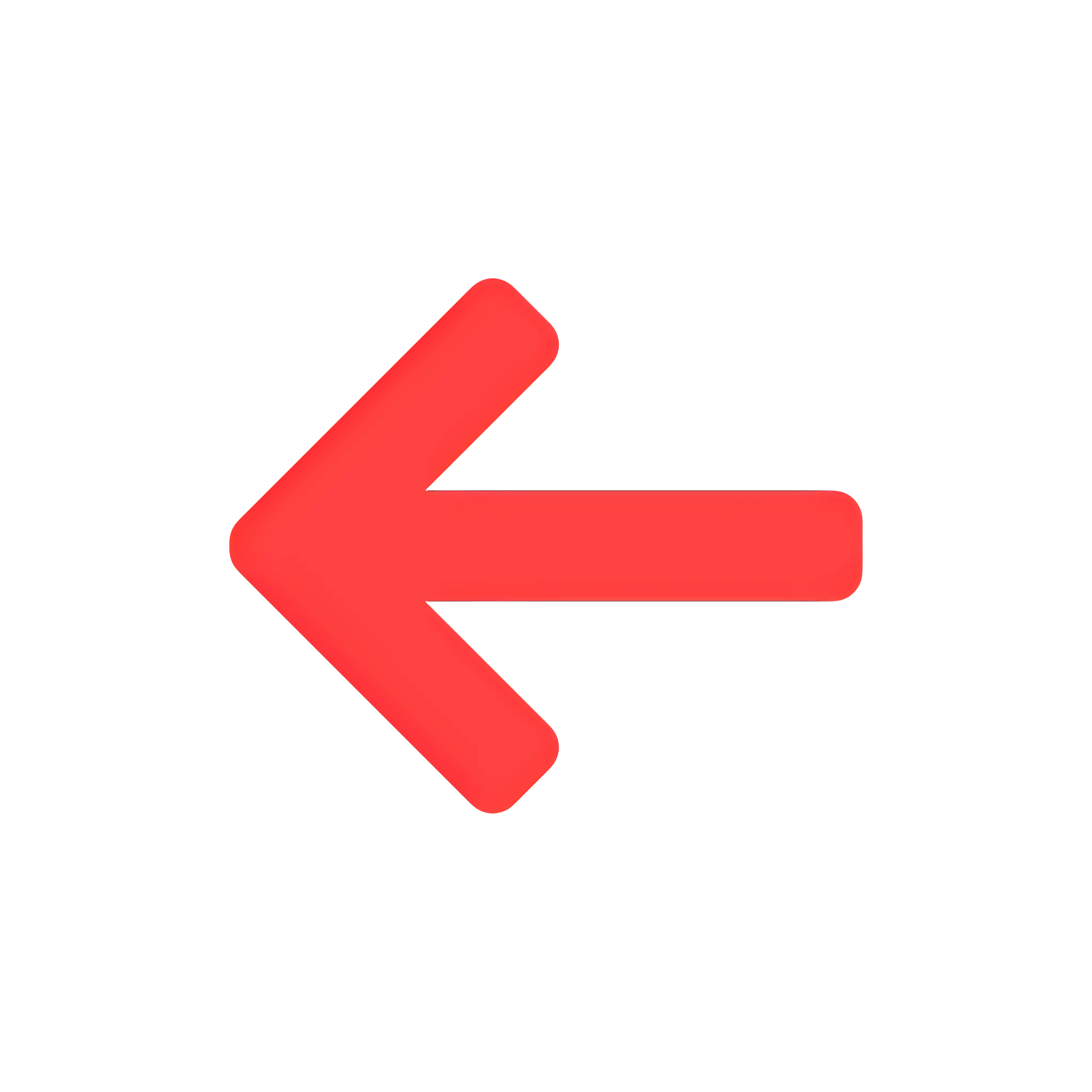 Red Arrow Icon for Direction