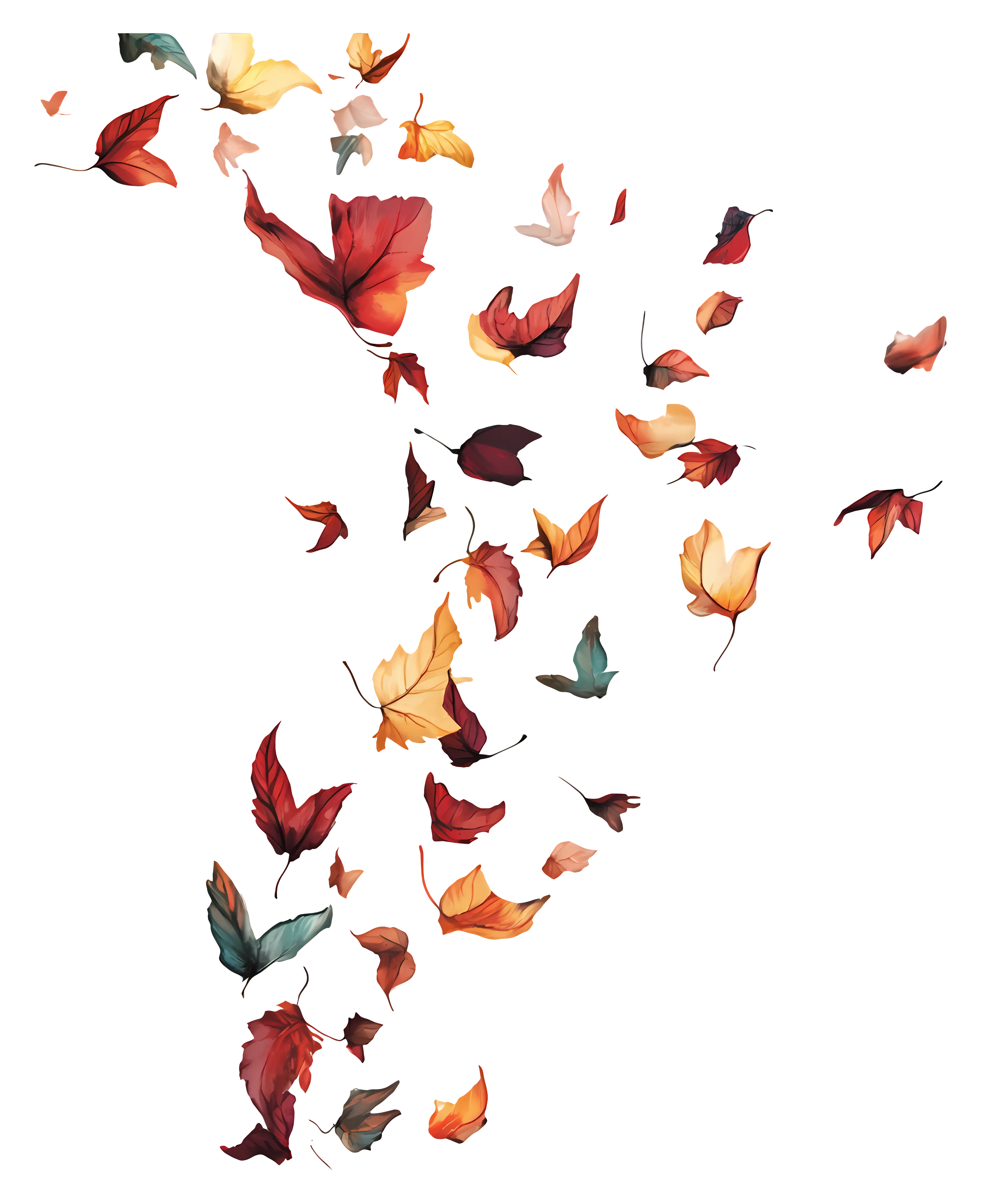 Autumn Leaves Falling Illustration