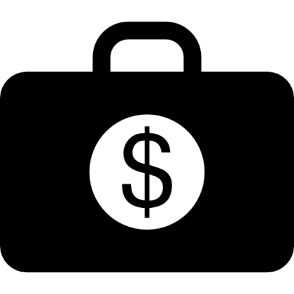 Briefcase with Dollar Symbol Icon