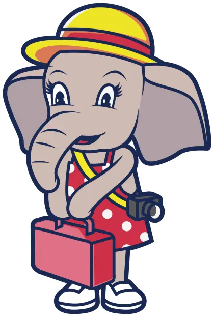 Cute Elephant Tourist