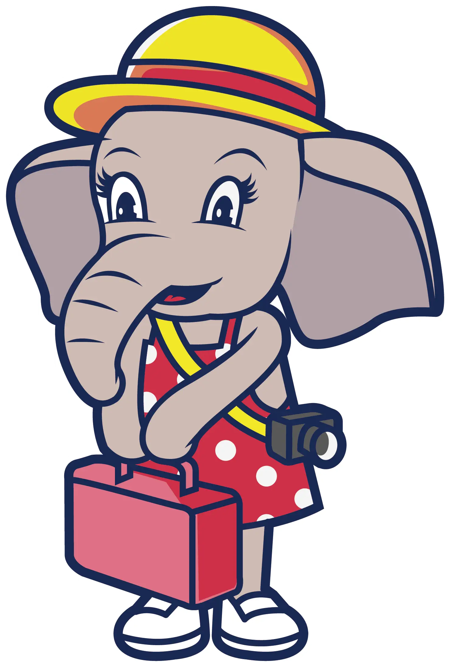 Cute Elephant Tourist
