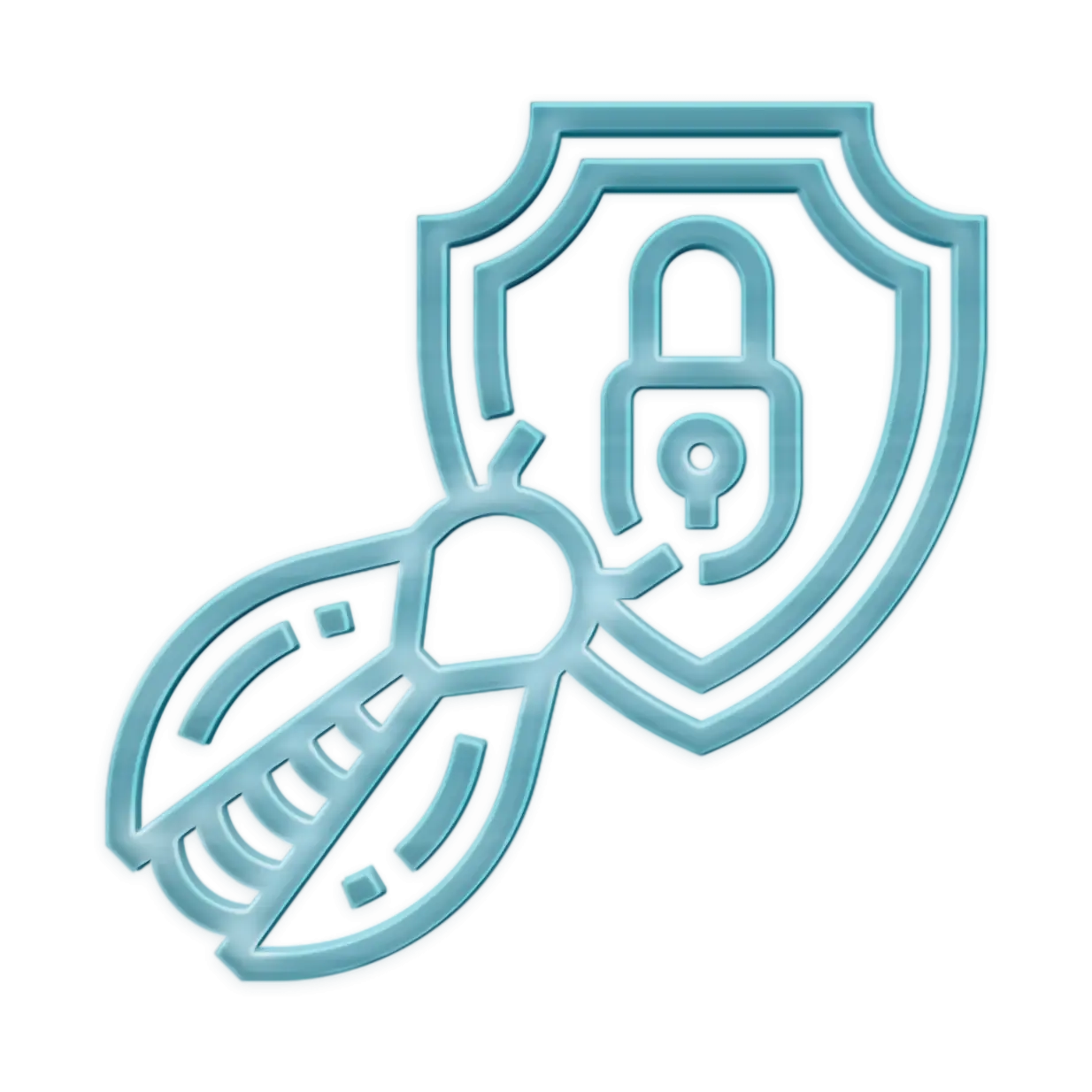 Security Shield with Lock Icon