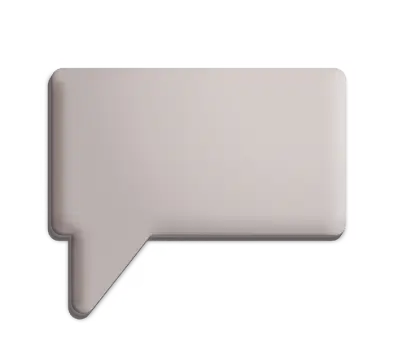 Gray Speech Bubble for Messaging Concept