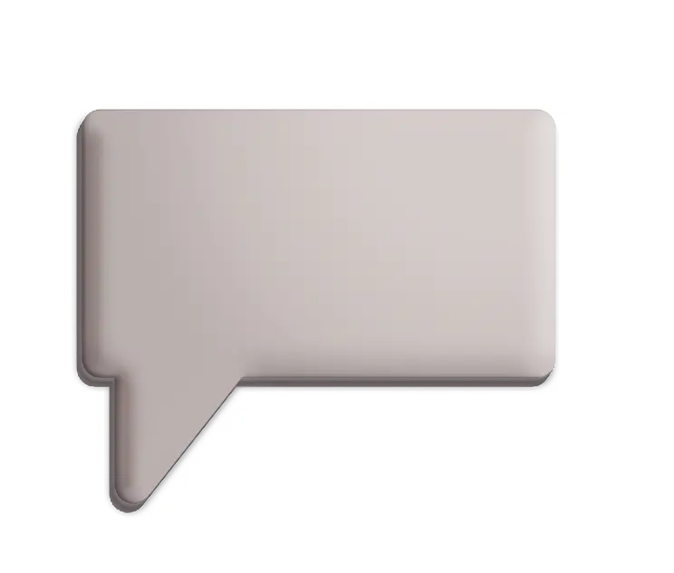 Gray Speech Bubble for Messaging Concept