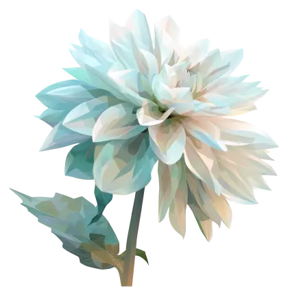 Elegant Polygon Flower Inspired by Geometry