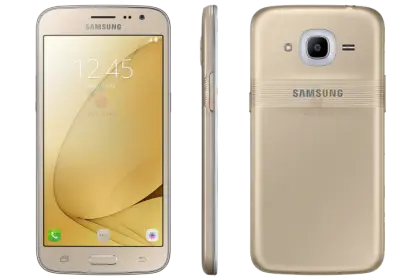 Gold Smartphone with Touchscreen Interface