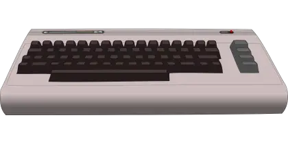 Vintage Retro Computer Keyboard