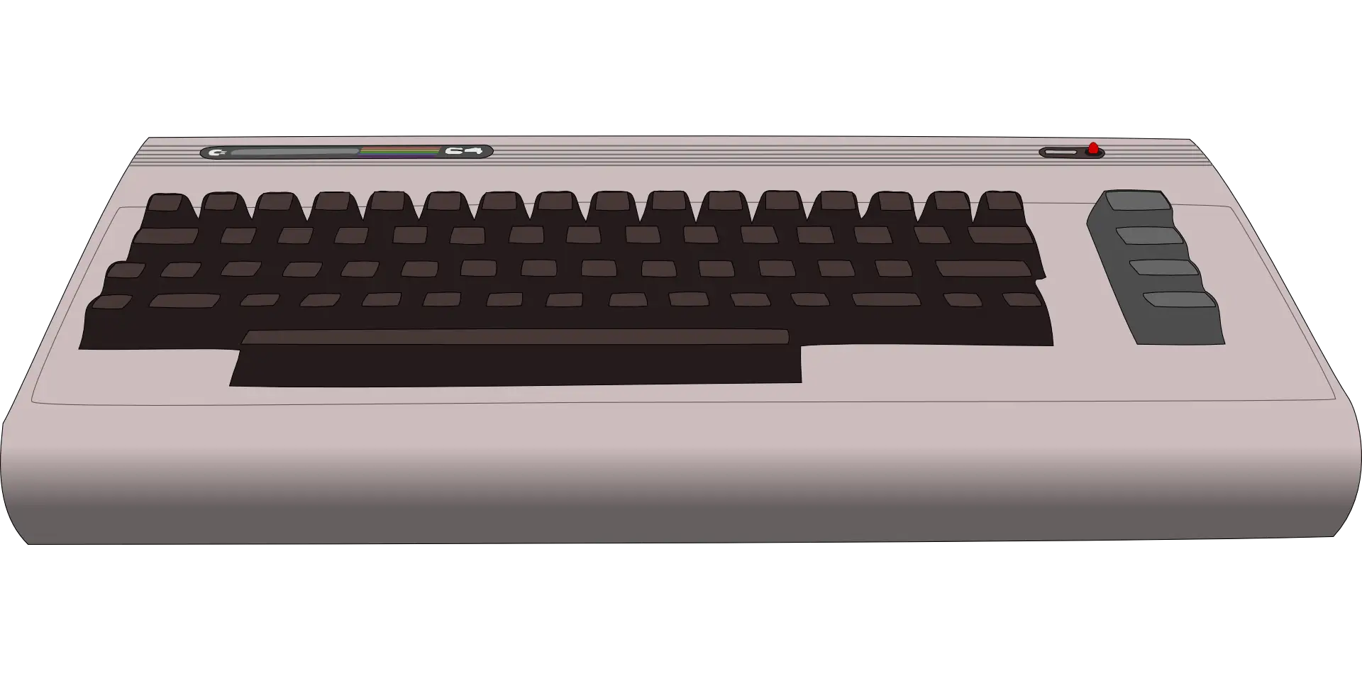 Vintage Retro Computer Keyboard
