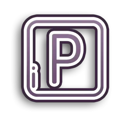 Parking Sign with Letter P Icon