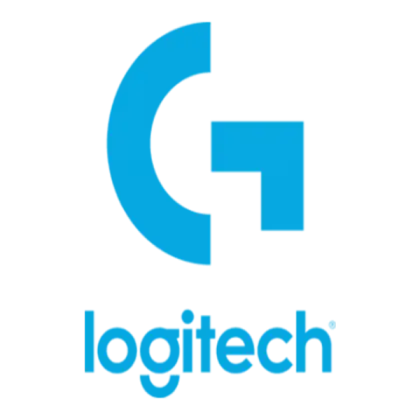 Blue Logitech Logo Representing Technology Brand